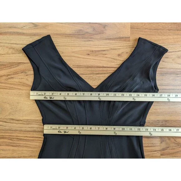 Betsy & Adam Mermaid Gown Size 0 Black Sleeveless Any Occasion Maxi Dress C2 - Picture 3 of 11